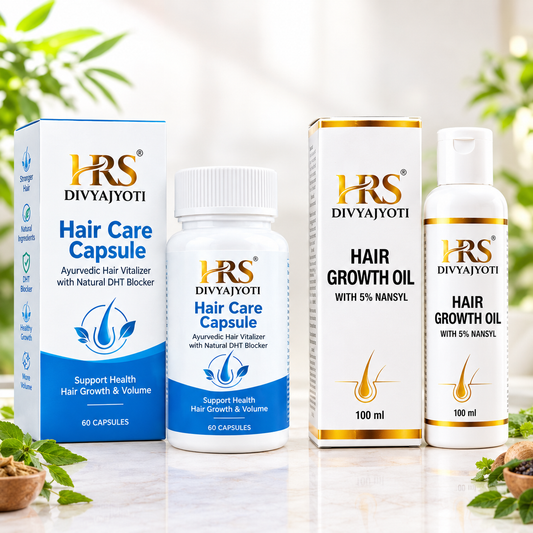 HRS Divyajyoti Hair Growth Oil and Capsule