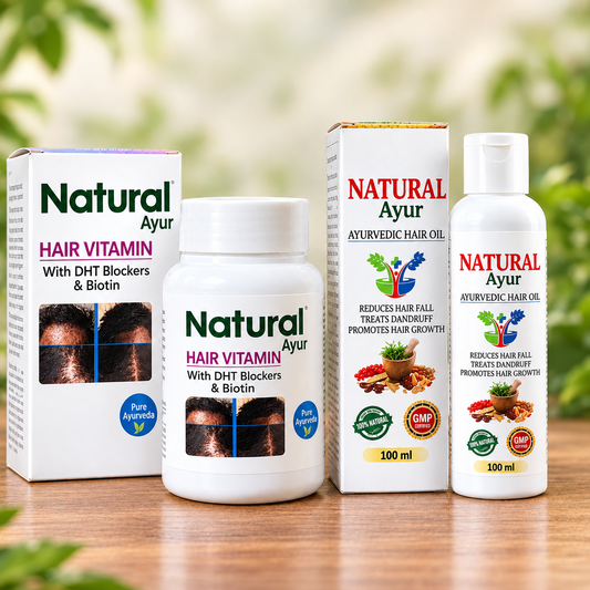 Natural Ayur Hair Growth Capsule & Oil